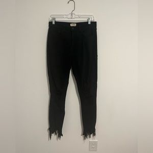 L’Agance High Line High Rise Distressed Skinny Jeans Size 28